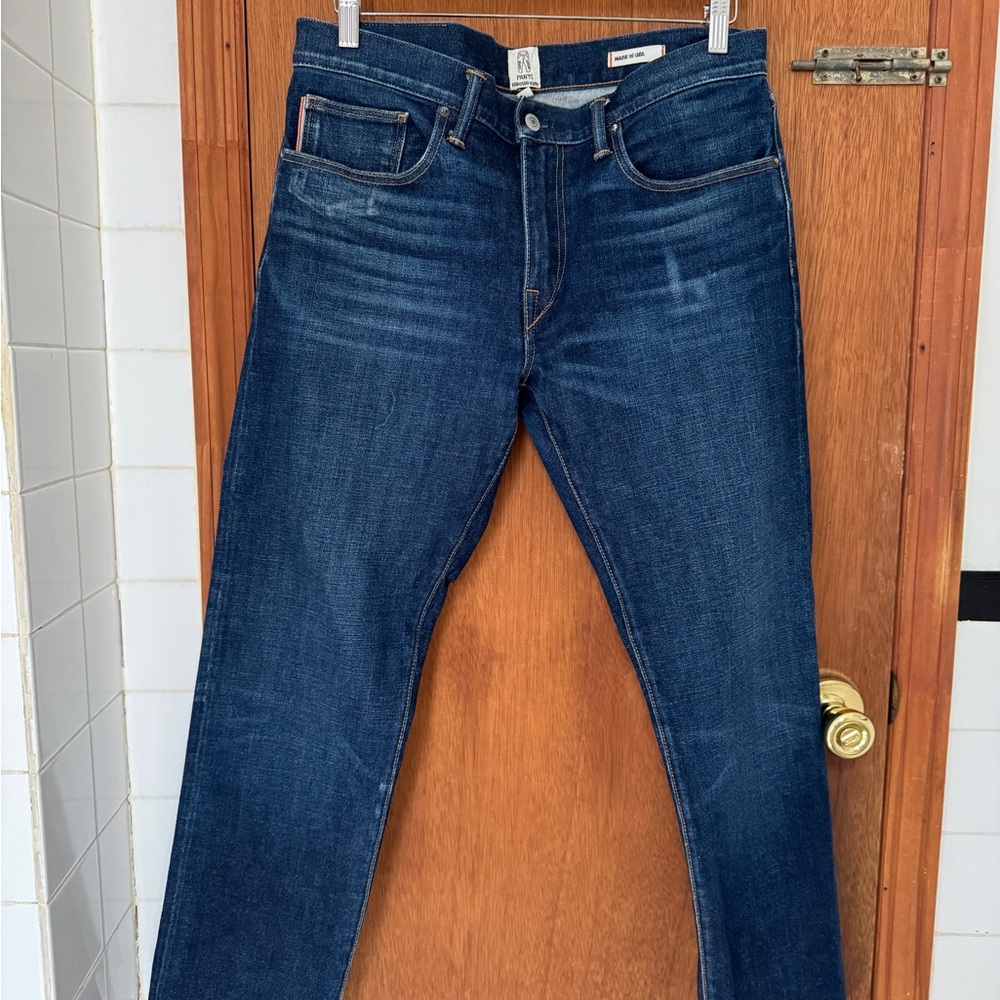 HIROSHI CATO Blue Slim Fit Jeans Raw Selvedge Indigo